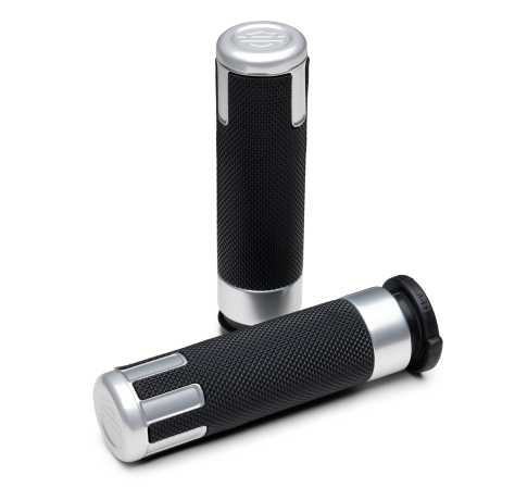 Switchback Hand Grips clear anodized 