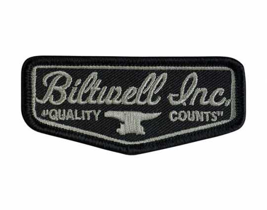 Biltwell Biltwell Shield Aufnäher schwarz & grau  - 561950