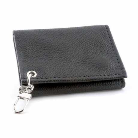 Amigaz Black Soft Leather Trifold Wallet | Thunderbike Shop