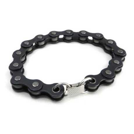 Amigaz Amigaz Black Bike Chain Bracelet 8" steel black  - 563422