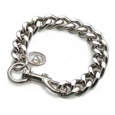 Amigaz Amigaz Cut Leash Bracelet 8" chrome  - 563423