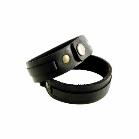 Amigaz Amigaz Layered Leather Strap Bracelet black  - 563443