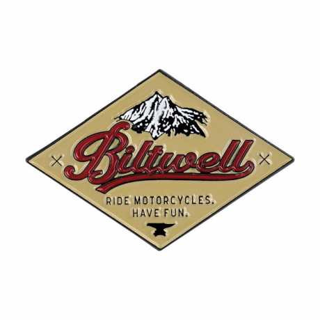 Biltwell Biltwell Emaille Pin CRS red/beige  - 567339