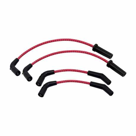 Taylor Taylor Classic Thunder Braided Cloth Spark Plug Wire Set red  - 568739