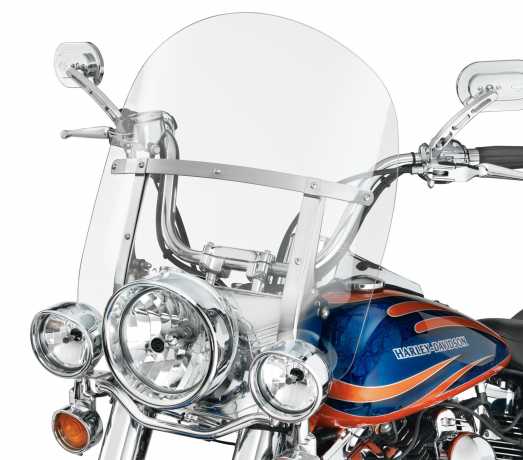 Harley-Davidson Abnehmbare King-Size Windschutzscheibe 16" kar & polierte Streben  - 57061-09