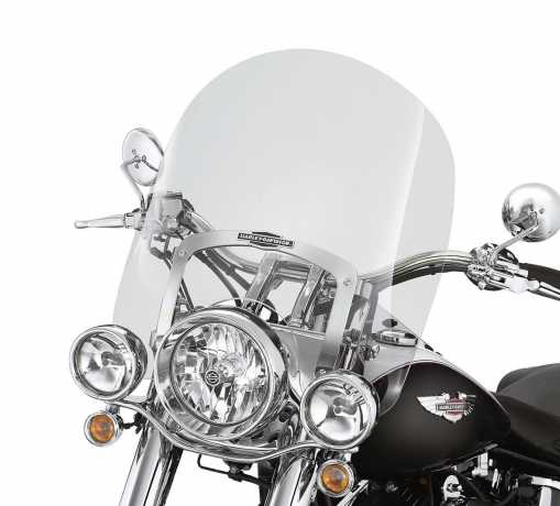 Harley-Davidson King-Size Nostalgic Detachable Windshield 18" light smoke  - 57141-05