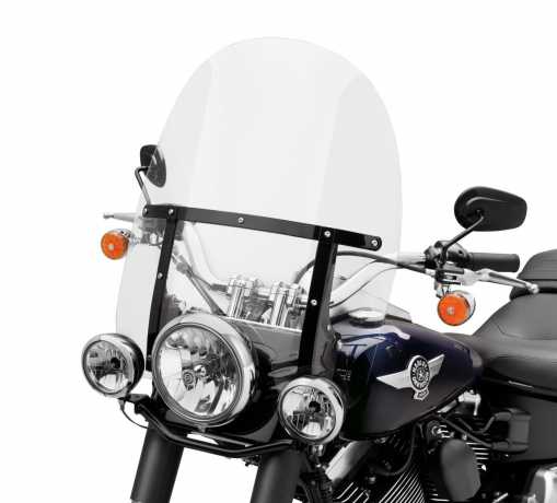 Harley-Davidson King-Size Detachable Windshield  21" clear & black Braces  - 57400110