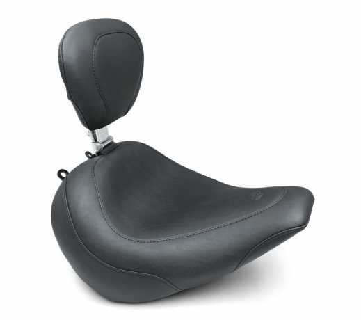 Mustang Mustang Wide Tripper Solo Seat with Backrest 12.5" black  - 578023