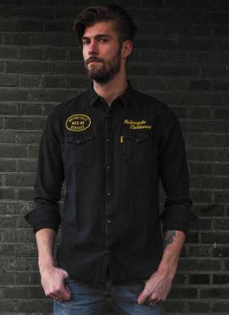 MCS Crew Denim Shirt schwarz 