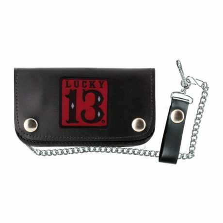 Lucky 13 Lucky 13 Red Patch Wallet black  - 588482