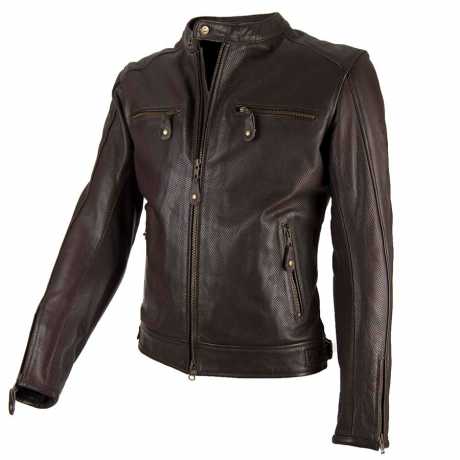 By City Street Cool Leather Jacket, brown 