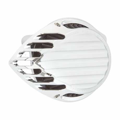 Rough Crafts Rough Crafts Teardrop Finned Air Cleaner chrome  - 599483
