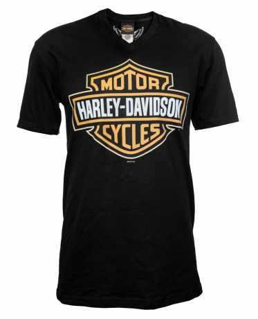 Harley-Davidson T-Shirt V-Neck Bar & Shield schwarz 
