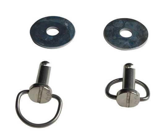 Custom Chrome Saddlebag Bail head fastener studs with washers  - 60-5706