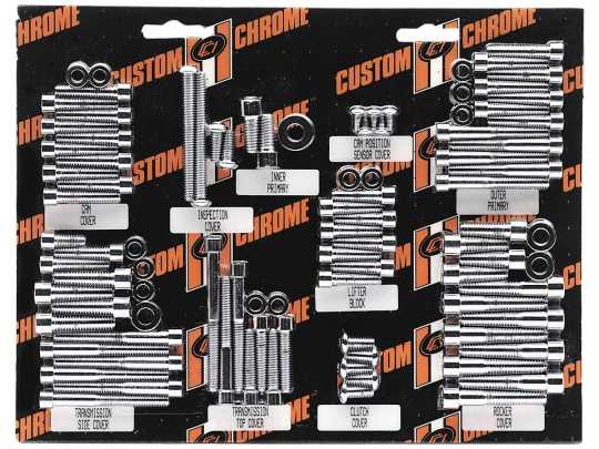 Custom Chrome Rocker Box Cover Bolt Kit chrome  - 61-2292