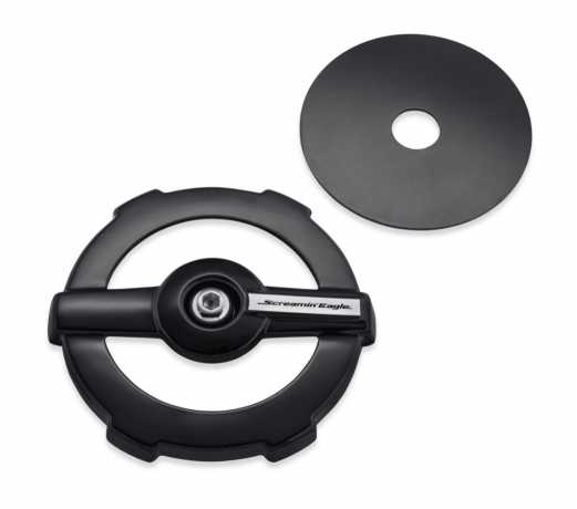 Screamin Eagle Round Air Cleaner Cover Ratchet, black 