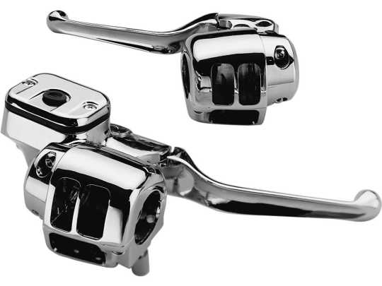 Handlebar Control Set 9/16 without Switches, chrome 