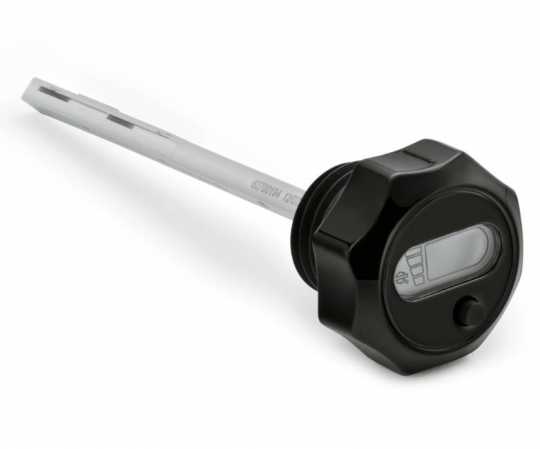 Oil Level & Temperature Dipstick with Lighted LCD, black 