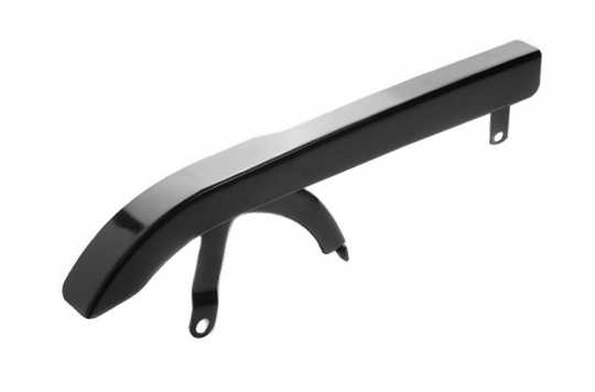 Custom Chrome Belt Guard smooth, black  - 65-0325