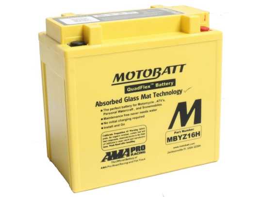Motobatt Battery MBYZ16H 16.5Ah 240CCA 