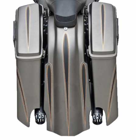 Ness Down-N-Out rear fender kit for dual exhaust 