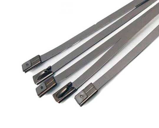Custom Chrome Stainless Steel Locking Ties 8" (8)  - 66-4512