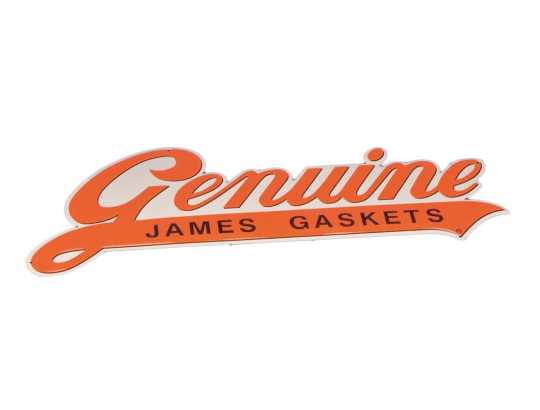 James Gaskets James Sign Embossed Metal Genuine Logo 61 x 28 cm  - 66-7126
