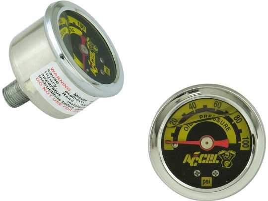 Accel Accel Öldruckanzeige 100 psi (6,8 bar), silber  - 66-8370
