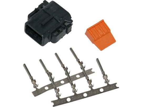 Namz Namz Deutsch DTM 8-Position Black Plug with (8) Stamped Terminals & Wedgelock  - 67-0823