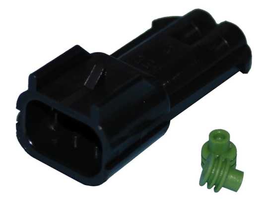 Namz Namz Delphi/Packard 2-Contact Male Connector with Cable Seals.  - 67-0868