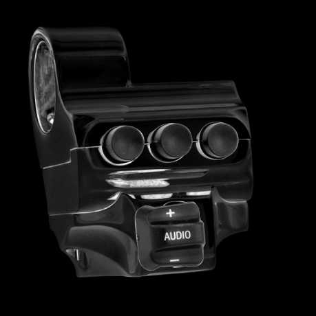 Performance Machine PM Switch Housing 4 Buttons, left, black  - 68-4322