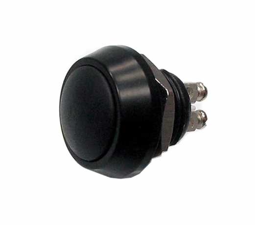 Motogadget Motogadget Push Button compact M12 black 2 wires  - 68-4748