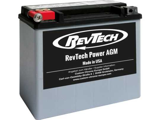RevTech ETX20L Power AGM Batterie 17.5Ah 270CCA 