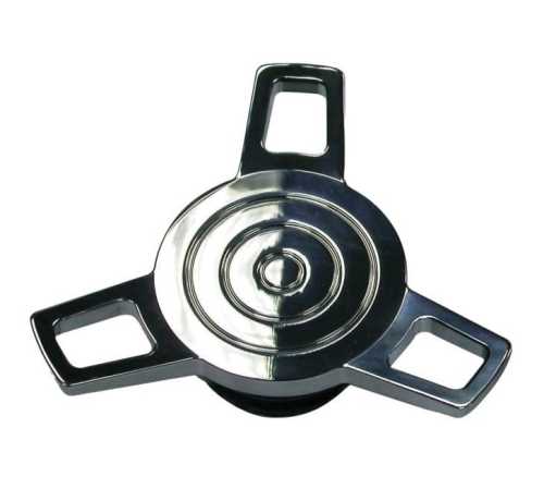 Spinner Style Gas Cap, non-vented chrome 