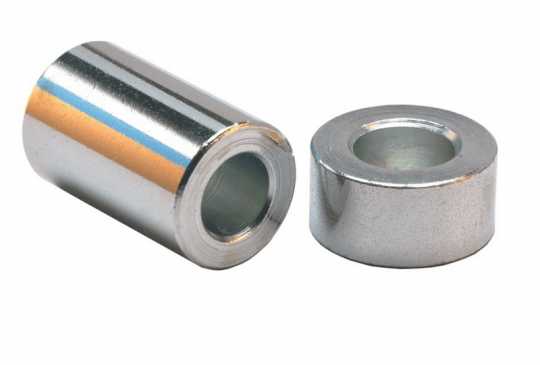 Custom Chrome Steel Spacers 3/8" x 1/8" (2)  - 68-086