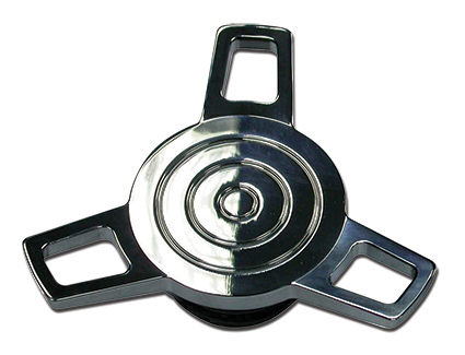 Spinner Style Gas Cap, non-vented chrome 