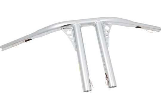 Santee Straight Up 1.25" T-Bar handlebars 10" | chrome