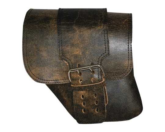 LaRosa LaRosa Distressed/Rustic Leather Solo Saddle Bag with Wide Strap  - 69-7391
