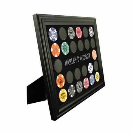 H-D Motorclothes Harley-Davidson Poker Chip Collectors Frame (26)  - 6927-DW