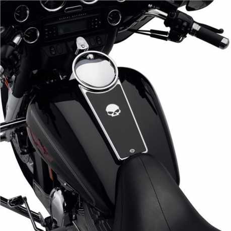 Harley-Davidson Personal Accents Konsoleneinsatz Raised Skull  - 71372-05