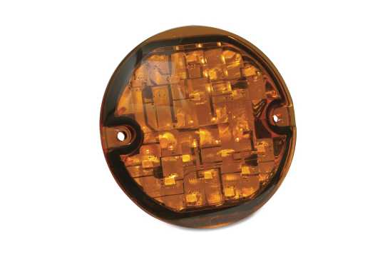 Küryakyn 3-1/4 Flat LED Front Turn Signal, amber lens 