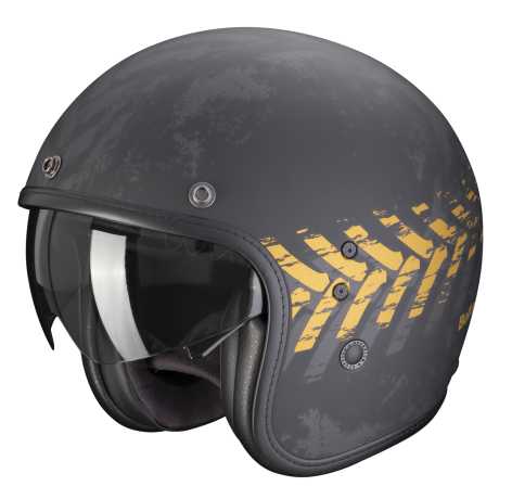 Scorpion Helmets Scorpion Belfast Evo Helmet Nevada grey matte/gold XXL - 78-427-254-07