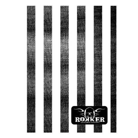 Rokker Rokker Tube Striped vertikal schwarz/weiß  - 8144-ROK