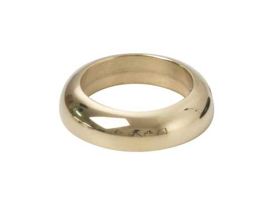 Kustom Tech Handlebar / Grip Ring Brass polished 