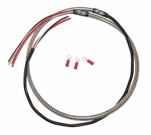 Namz Namz Tachometer Harness Stainless Braided & clear Coated  - 89-3428