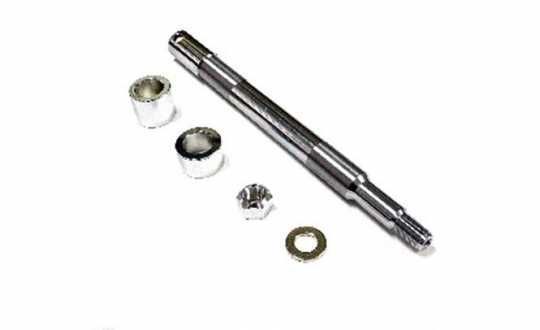 Custom Chrome Front Axle Stainless Steel  - 89-4919