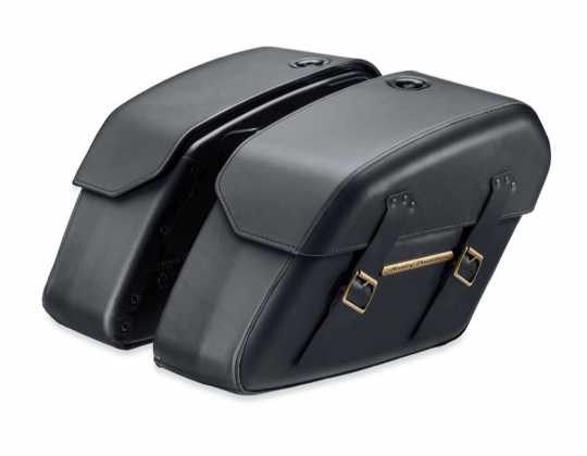 H-D Detachables Saddlebags with brass 