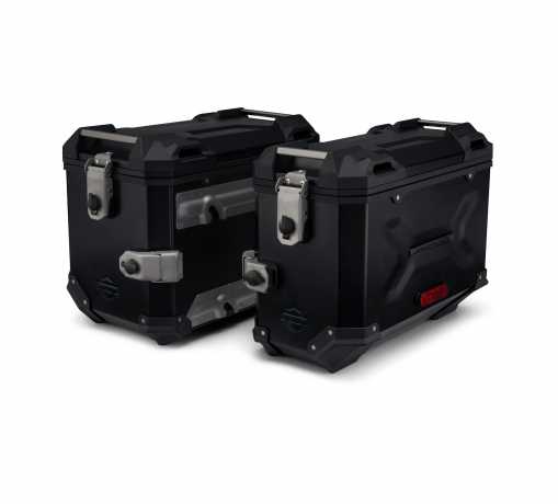 Aluminum Side Cases Koffer Set schwarz 