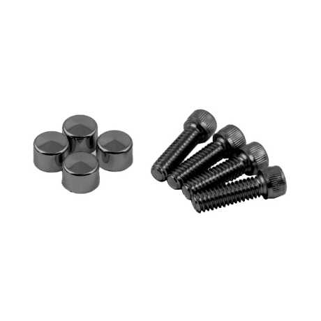 Motorcycle Storehouse MCS Smoothtopps Clutch & Brake Lever Clamp Bolts & Covers black  - 905164