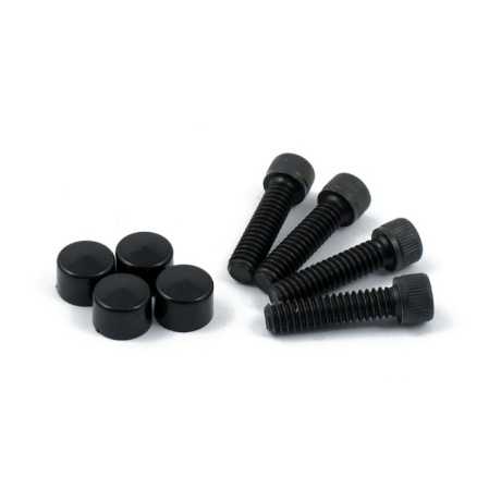 Motorcycle Storehouse MCS Smoothtopps Kupplungs- & Bremshebel Clamp Bolts & Covers schwarz  - 905166